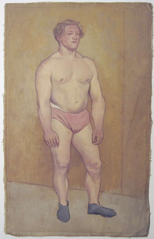 Willem Kouwer Boomkens (1911-1991) - Portret worstelaar kopen? Bied vanaf 125!