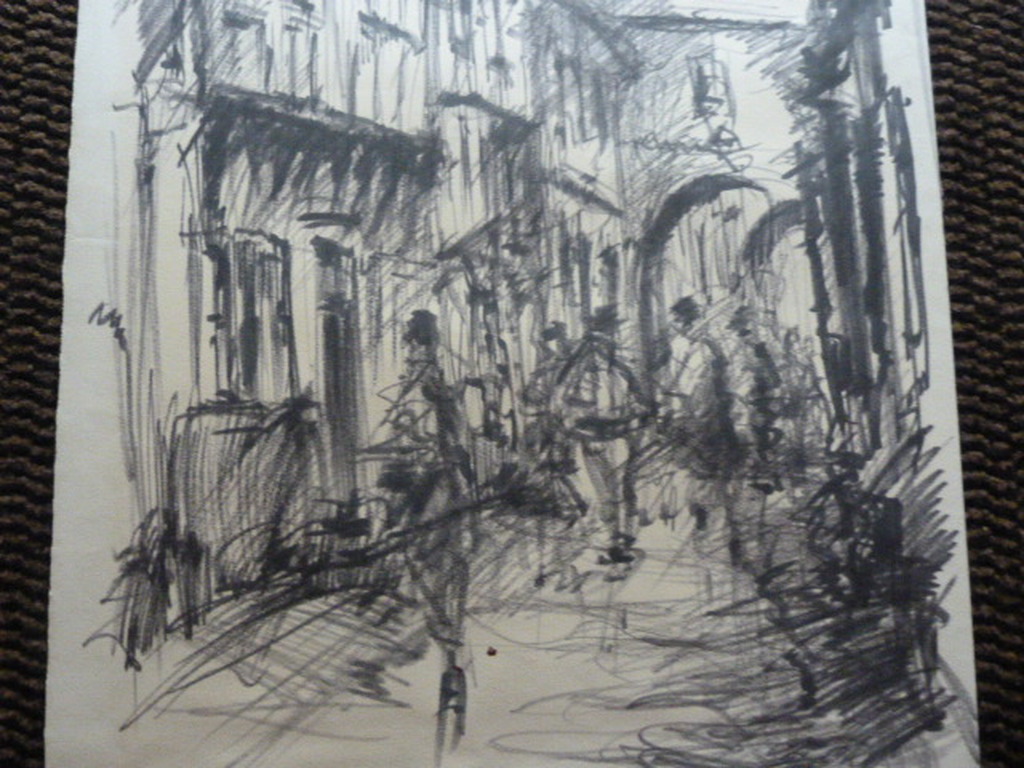 Jobst Heinrich Frese ( 1914 - 1986 ) - 3 x  tekening/aquarel kopen? Bied vanaf 1!