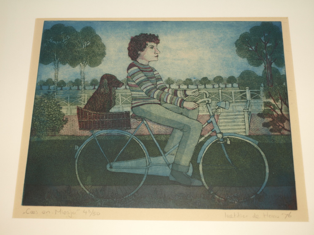 Laetitia de Haas (1948)–Kleurenets–Cees en Miesja–Gesigneerd & ingelijst-1976 verkocht voor € 50!