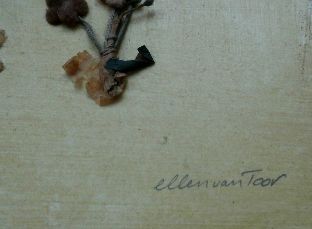 Ellen van Toor - gemengde techniek: collage/tekening/ gouache op board - 1997 kopen? Bied vanaf 50!