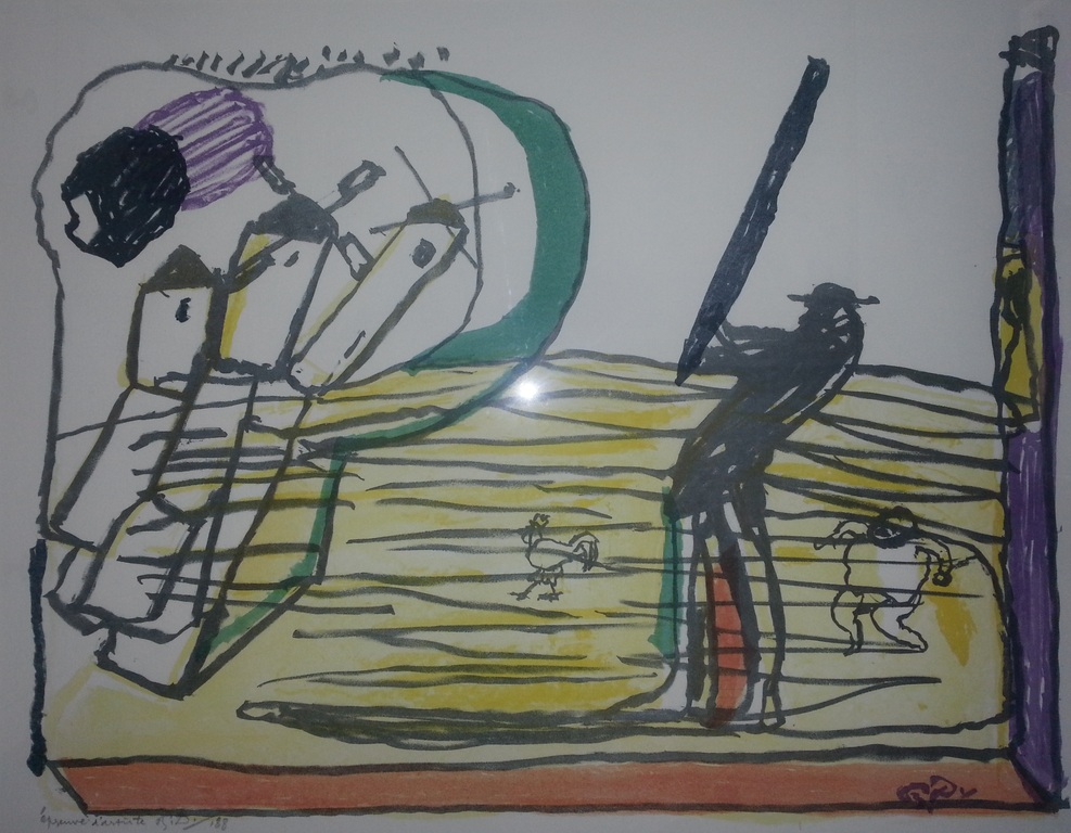 Pieter Defesche, Kleurenitho 1/188, hand gesigneerd (mooie lijst, 89x75) kopen? Bied vanaf 119!