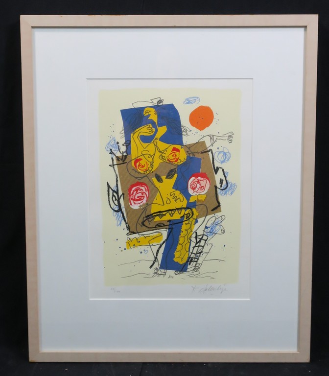 Kees Salentijn: Zeefdruk, Serie San Comedo - Ingelijst kopen? Bied vanaf 35!