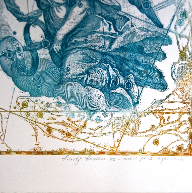 Leentje Linders - Lithographie - Gabriel & Pegasus (Artist Proof) kopen? Bied vanaf 50!