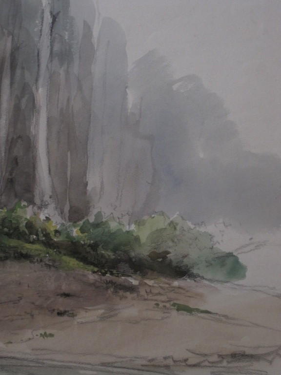 Originele 19e eeuwse Aquarel "Kennemerduinen" van George L Kiers (1838-1916) kopen? Bied vanaf 1!