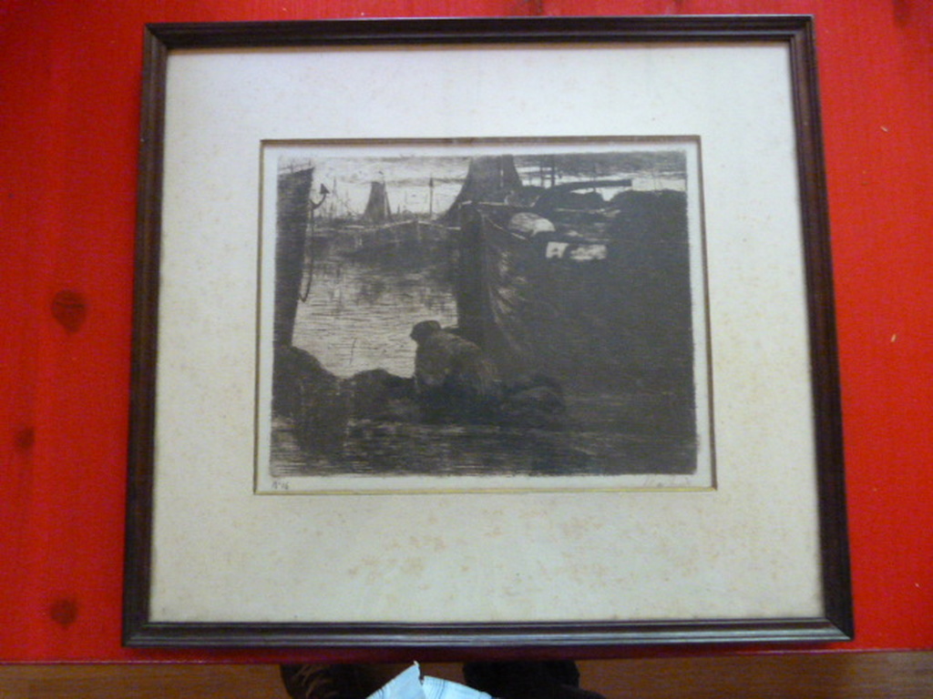 Willem de Zwart  ( 1862 - 1931 )  -  ets  -  Boats. kopen? Bied vanaf 60!