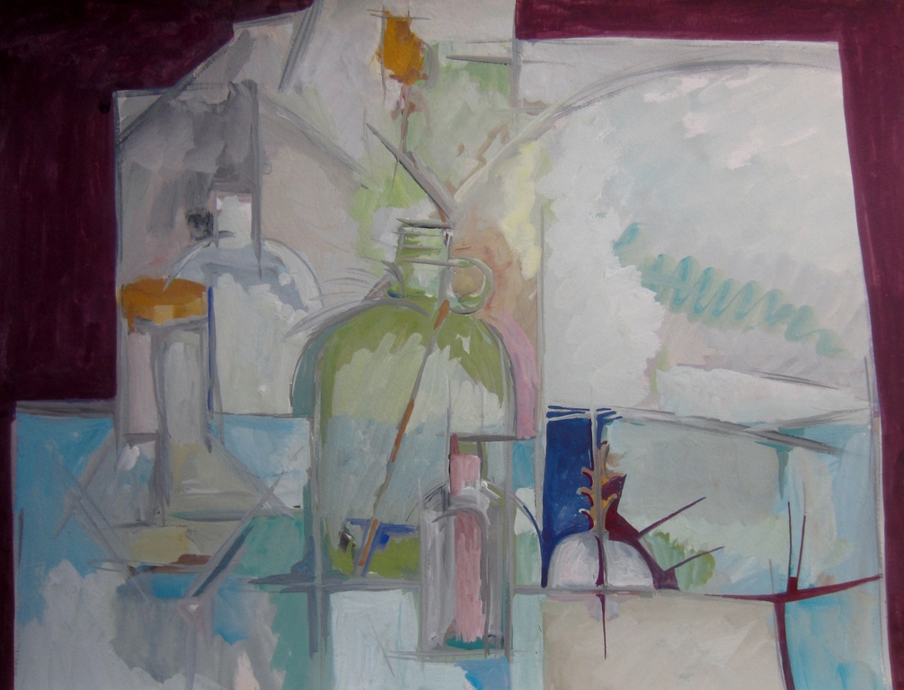 Kubistische stillevens - gouache/aquarel 7x - 1988 kopen? Bied vanaf 1!