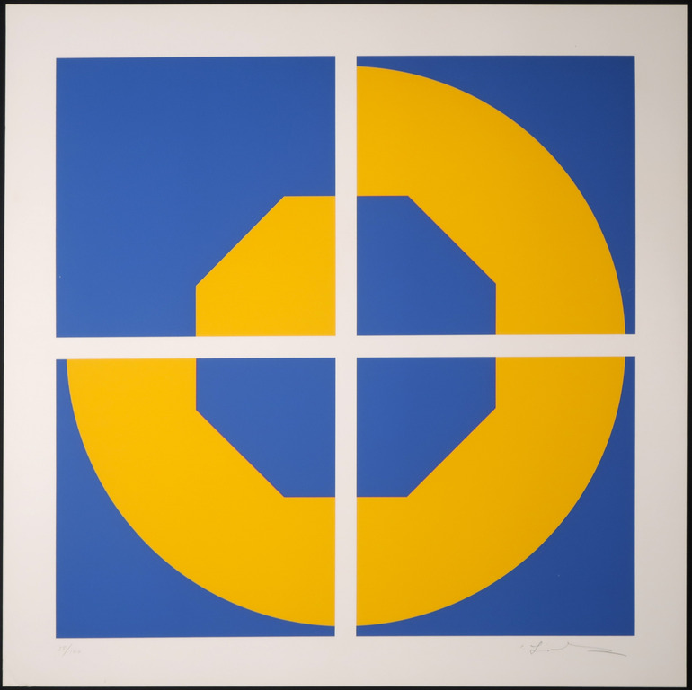 Cyril Lixenberg: Zeefdruk, Geometrische compositie III kopen? Bied vanaf 40!