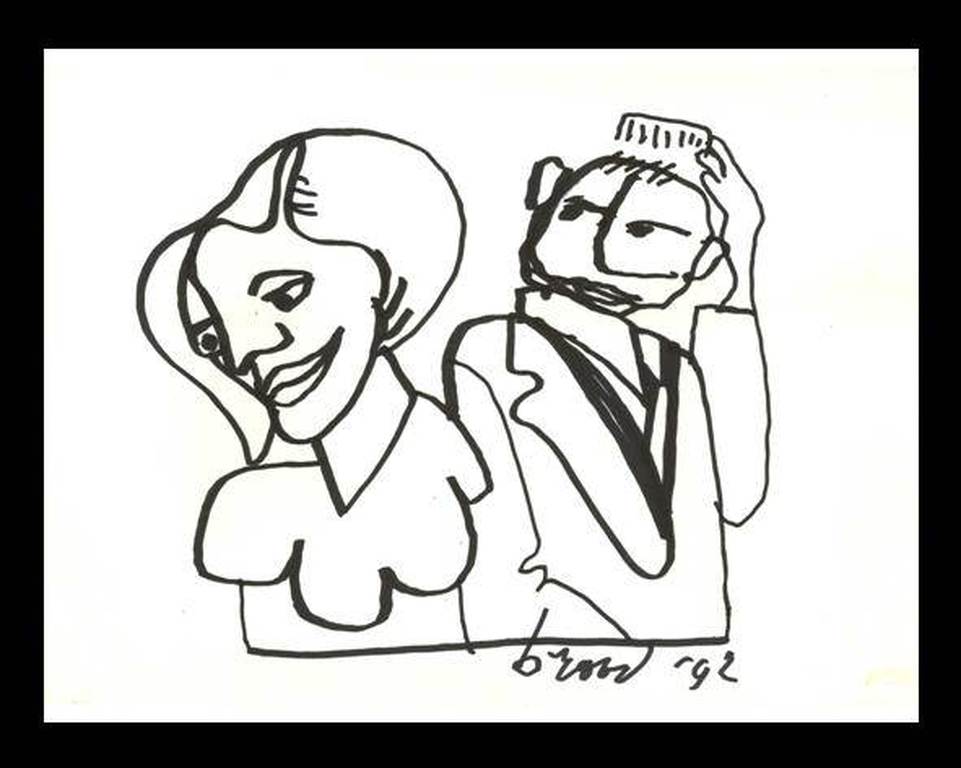 Herman Brood: tekening, onbekende titel verkocht voor € 160!