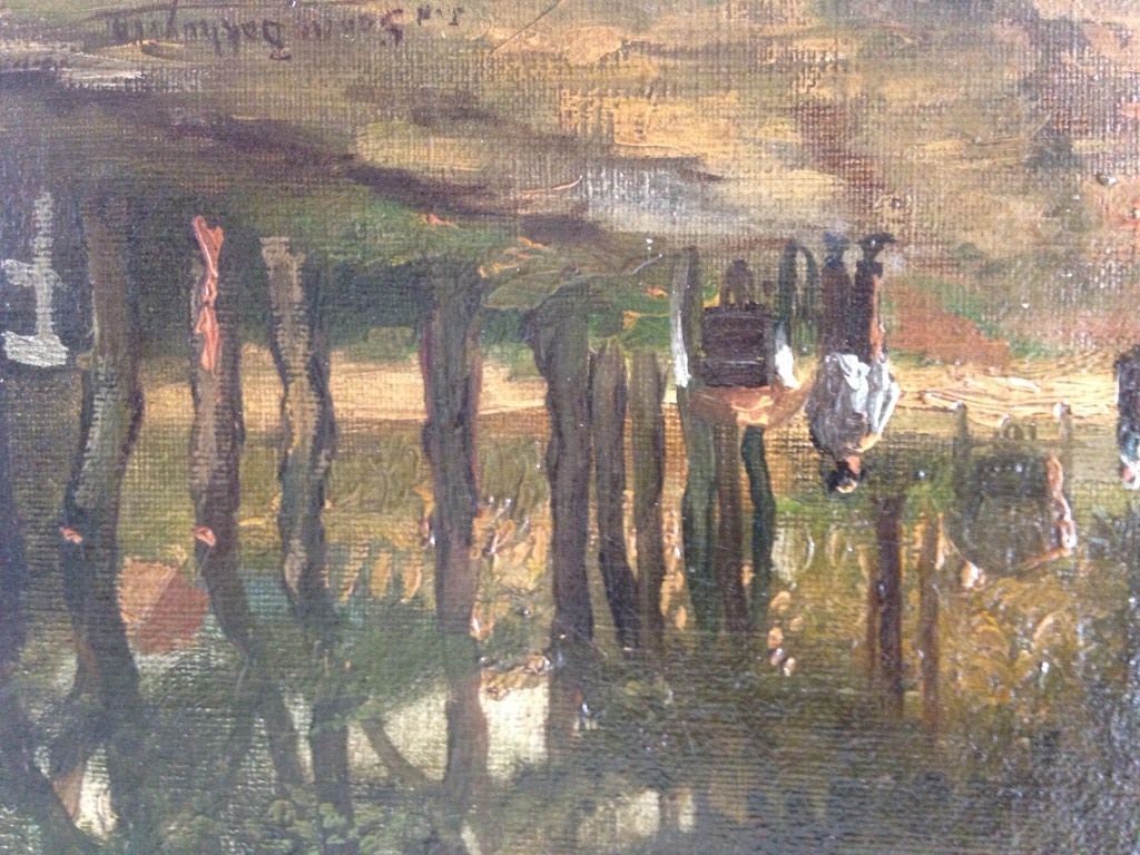 J.J. van de Sande Bakhuyzen. Olieverf op doek.  kopen? Bied vanaf 500!