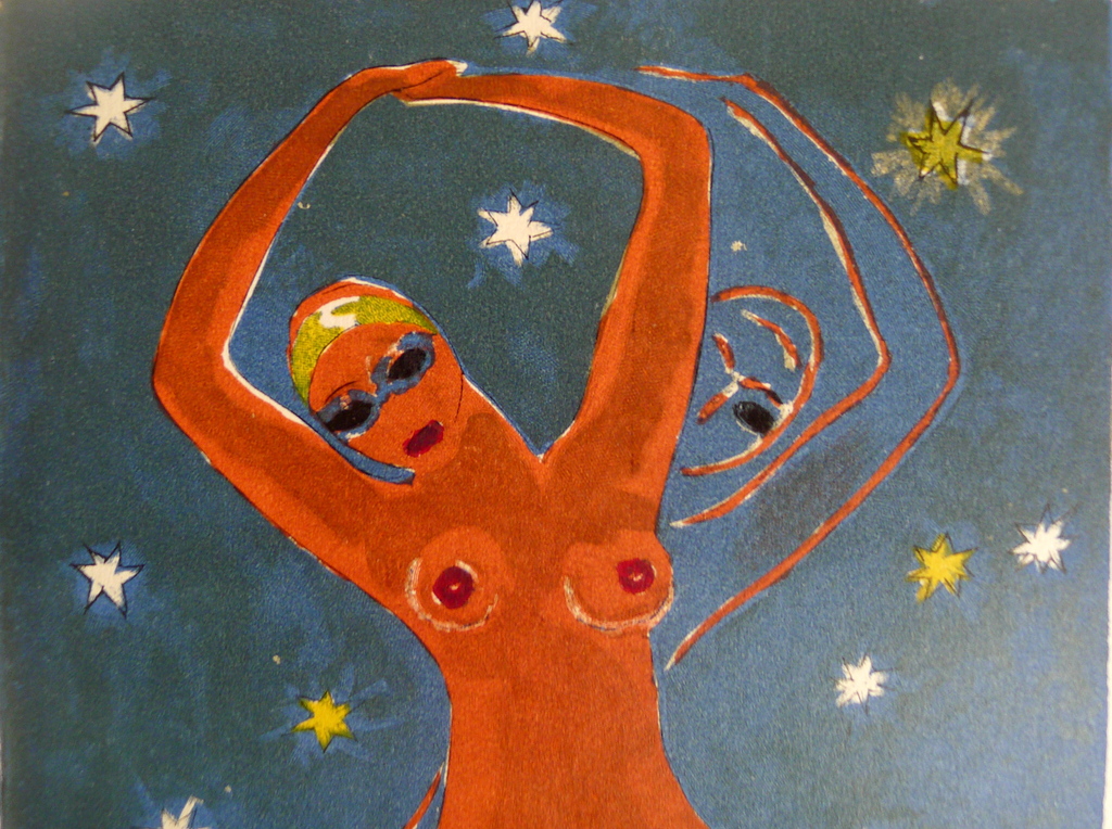 Kees van Dongen , een houtgravure  naar aquarel uit 1001 nacht, 1955 . kopen? Bied vanaf 17!