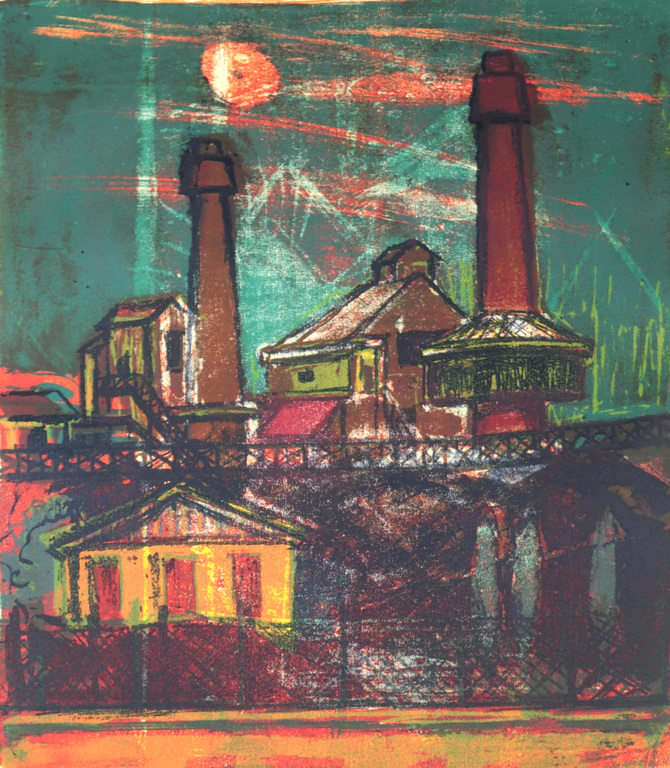 Onbekende kunstenaar: Kleurenlitho, Zonder titel kopen? Bied vanaf 1!