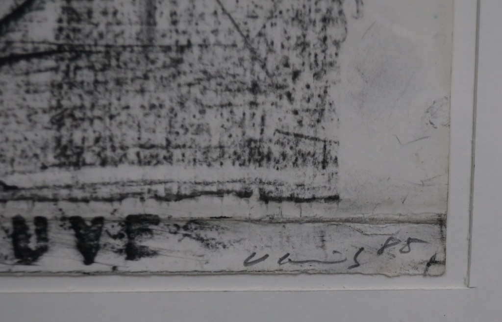 Wolfgang Schmitz: Houtskool op papier, Rue Terre Neuve - Ingelijst kopen? Bied vanaf 100!