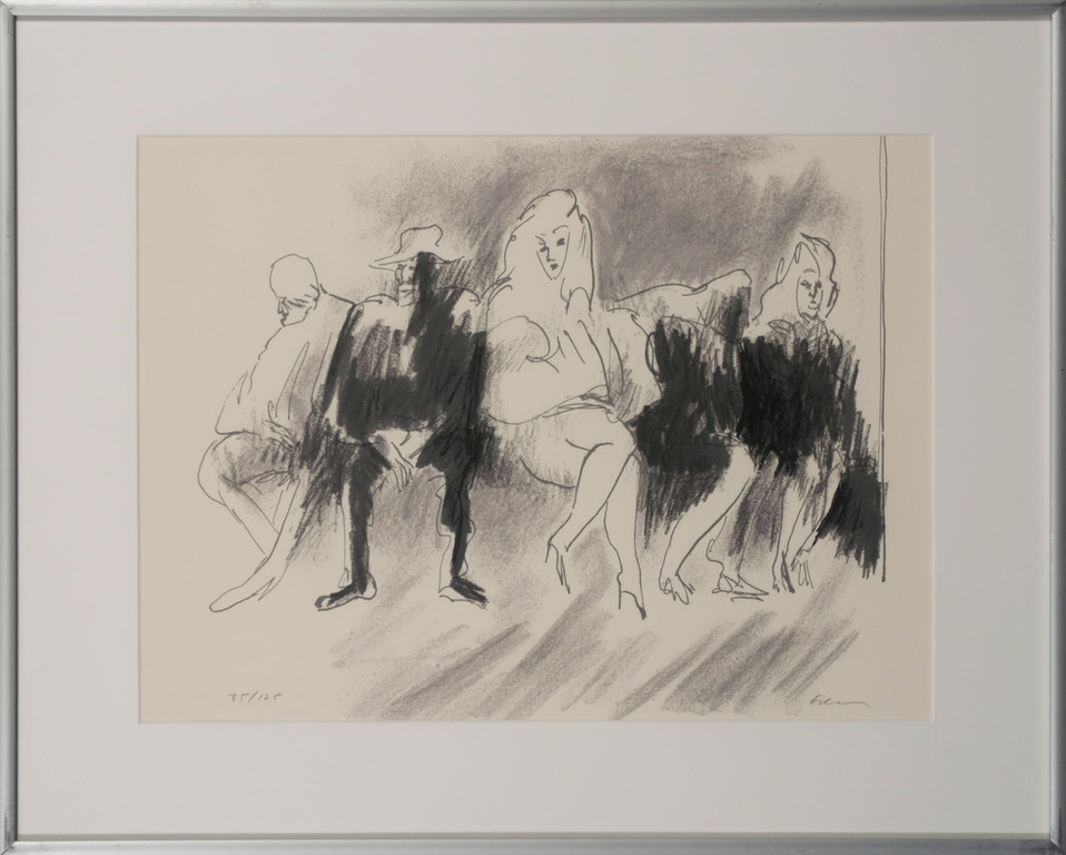 Luis Filcer: Litho, Z.T. VIII - Ingelijst verkocht voor € 45!