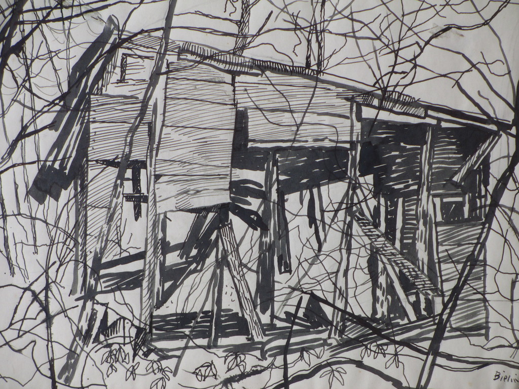 Herman Bieling, Boshut, Tekening kopen? Bied vanaf 1!