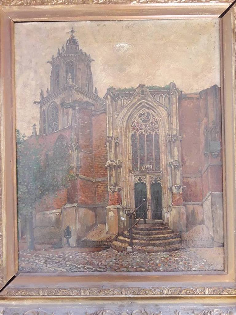 Dirk Jansen (1913 - 1951), Kerkingang. kopen? Bied vanaf 99!