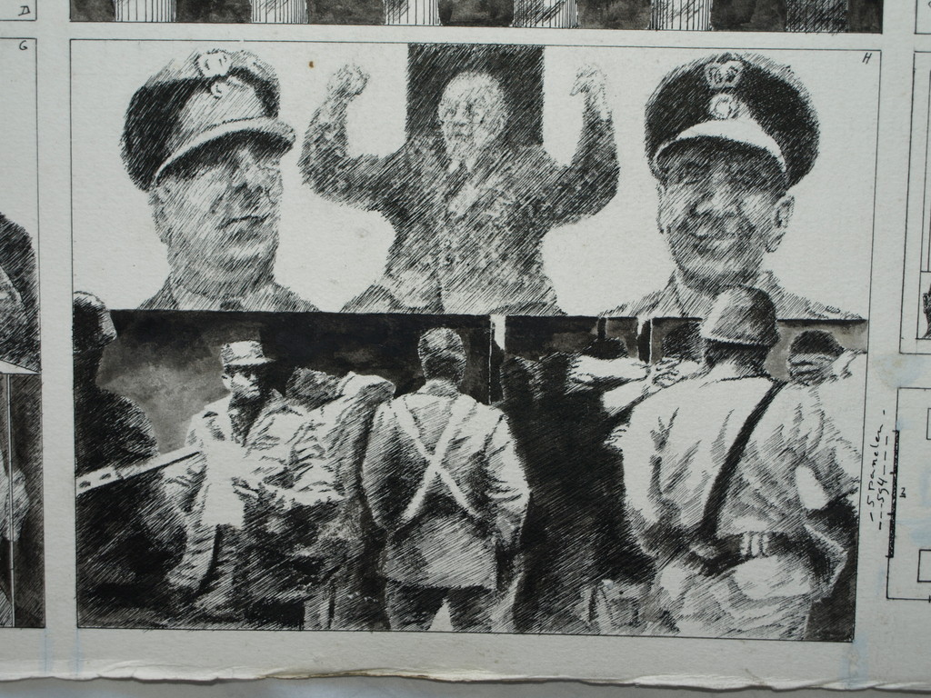 Walter Barten : Tekening O.I. inkt , Ontwerp – gesigneerd – ca 1980 kopen? Bied vanaf 1!