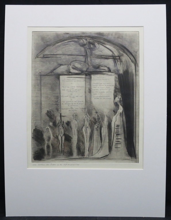 Geurt van Dijk: Ets, Voor Willem den Ouden & de dijkverzwaring kopen? Bied vanaf 20!