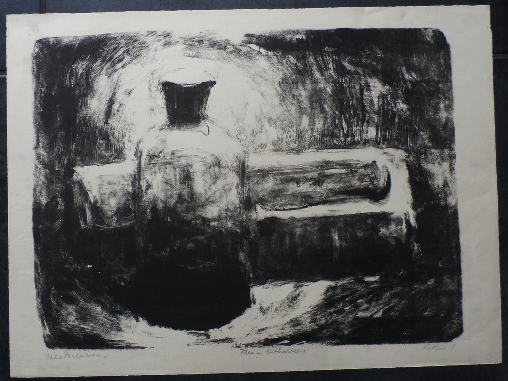 Kees Buurman - Litho: Fles en lithosteen kopen? Bied vanaf 45!