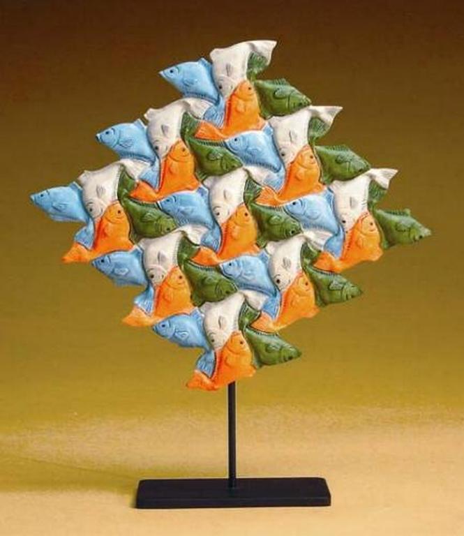 MC ESCHER, 3D-sculpture: Vissen kopen? Bied vanaf 44!
