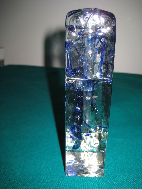 Marsberger Glaswerke Ritzenhoff - Glazen Solifleur met blauw kopen? Bied vanaf 1!