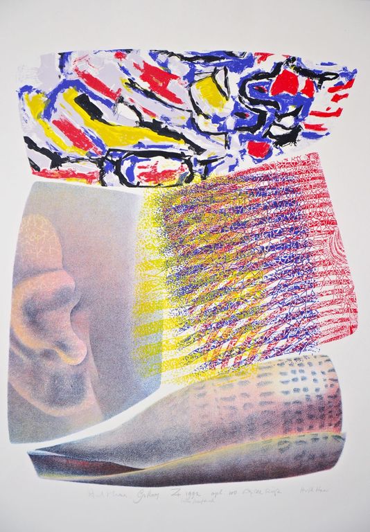 Gerard van Rooy, Henk van der Haar e.a. Litho/zeefdruk. verkocht voor € 60!