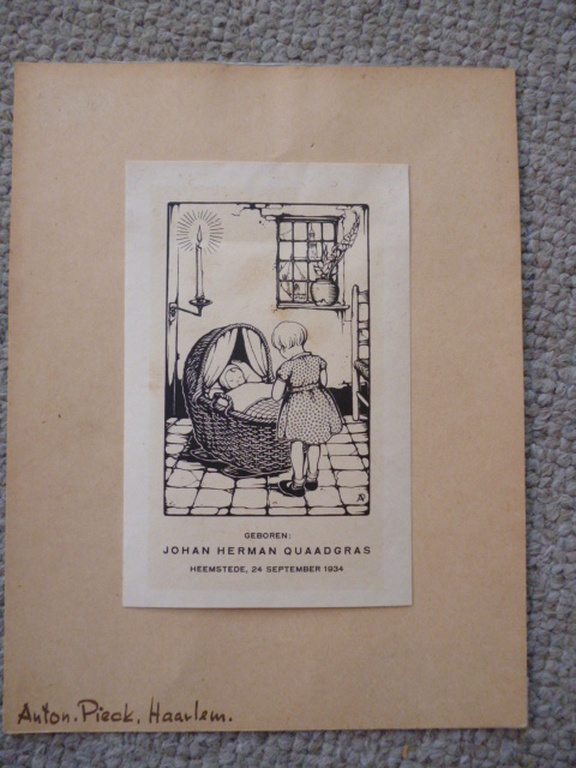 Anton Pieck - druk - Geboortekaartje kopen? Bied vanaf 20!