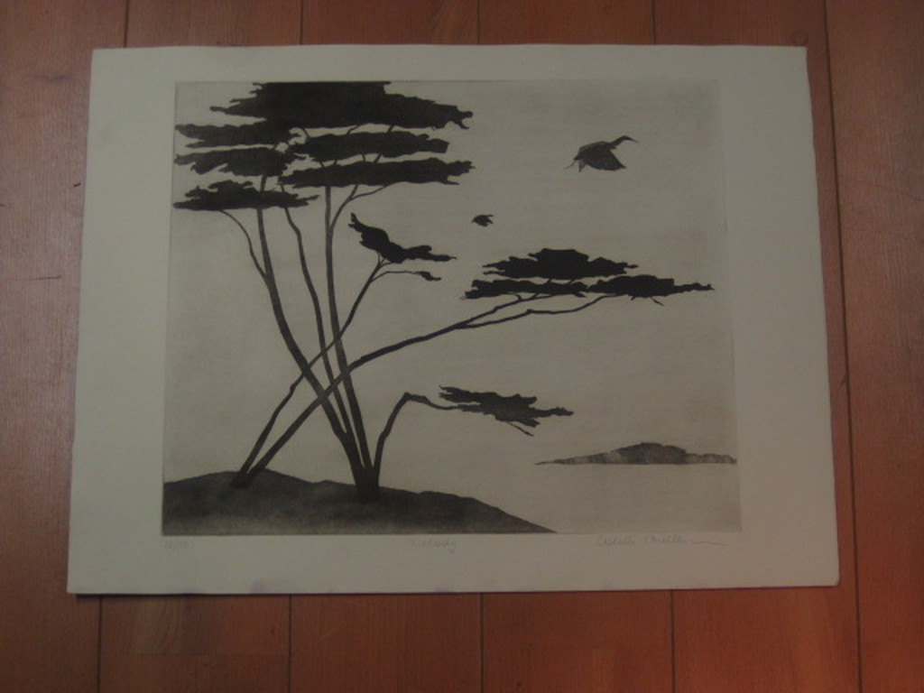 Colette Meltzer (1946-) grote Litho "Melody" gesigneerd 82/150 kopen? Bied vanaf 1!