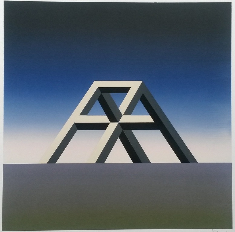 Dirk Huizer - zeefdruk - KONSTRUKTIE verkocht voor € 60!