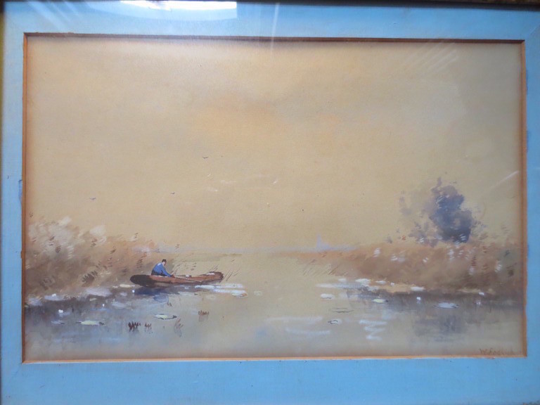 Aris Knikker - Aris Knikker (1887-1962) Aquarel Polderlandschap. kopen? Bied vanaf 40!