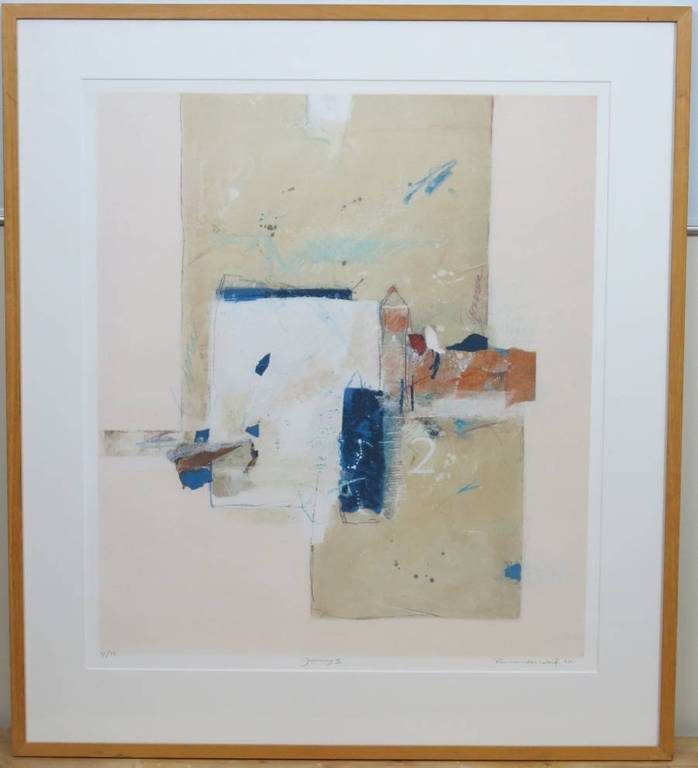 Ron van der Werf: Zeefdruk, Journey II - Ingelijst (groot) kopen? Bied vanaf 50!