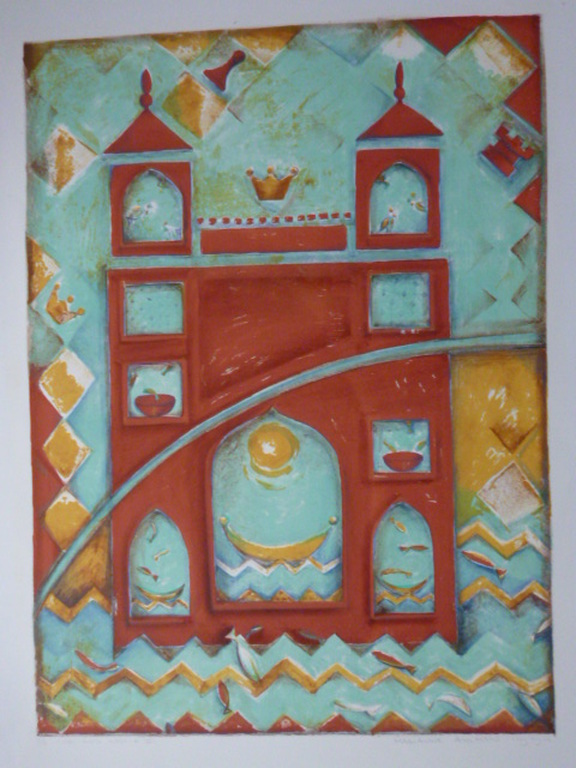 Marianne Aulman - kleurenlitho - King and Castle V kopen? Bied vanaf 35!