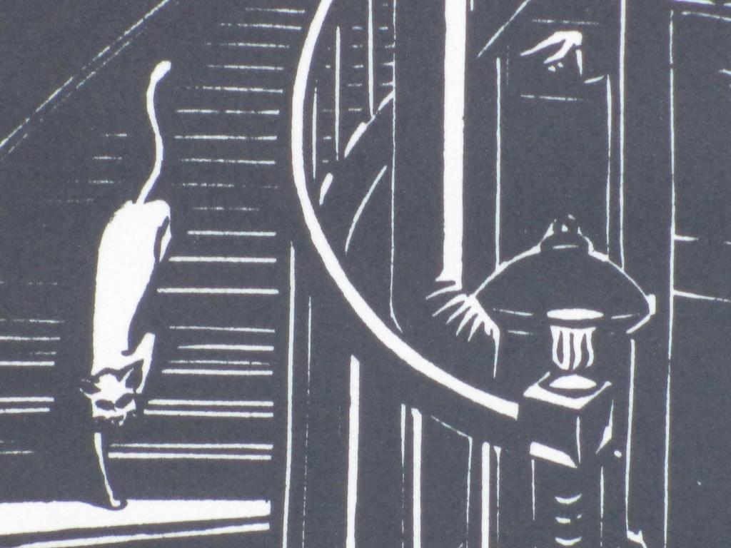 Frans Masereel, Kat op den trap, Houtsnede kopen? Bied vanaf 50!