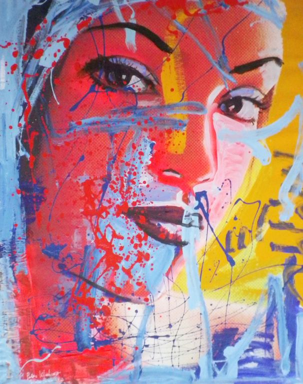 Peter Klashorst - 100 x 80 cm - Zeer groot werk kopen? Bied vanaf 375!
