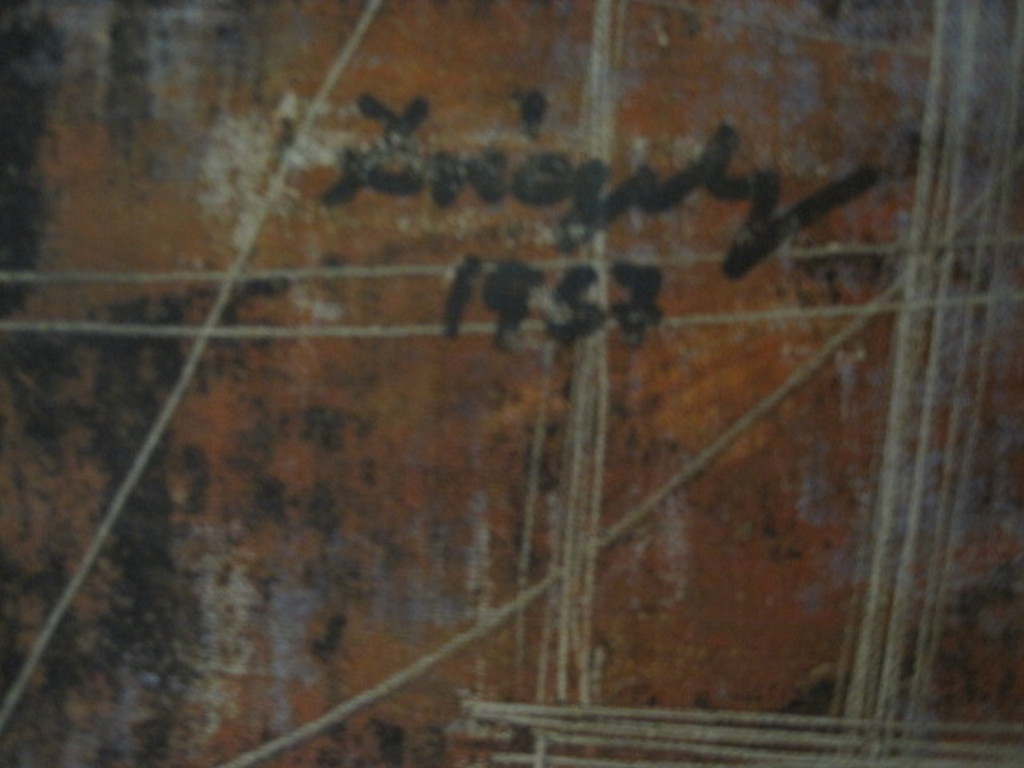 Hongaarse modernist Laszlo Dregely 1932-1990 "Huwelijk" olieverf 1953 kopen? Bied vanaf 1!