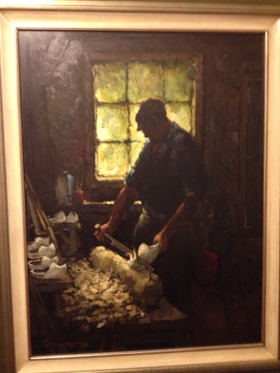 Toon Koster, Olieverf op paneel, De Klompenmaker kopen? Bied vanaf 1250!