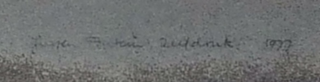 Jurjen Fontein: Zeefdruk, Strandtafereel, 1977, Gesigneerd kopen? Bied vanaf 55!