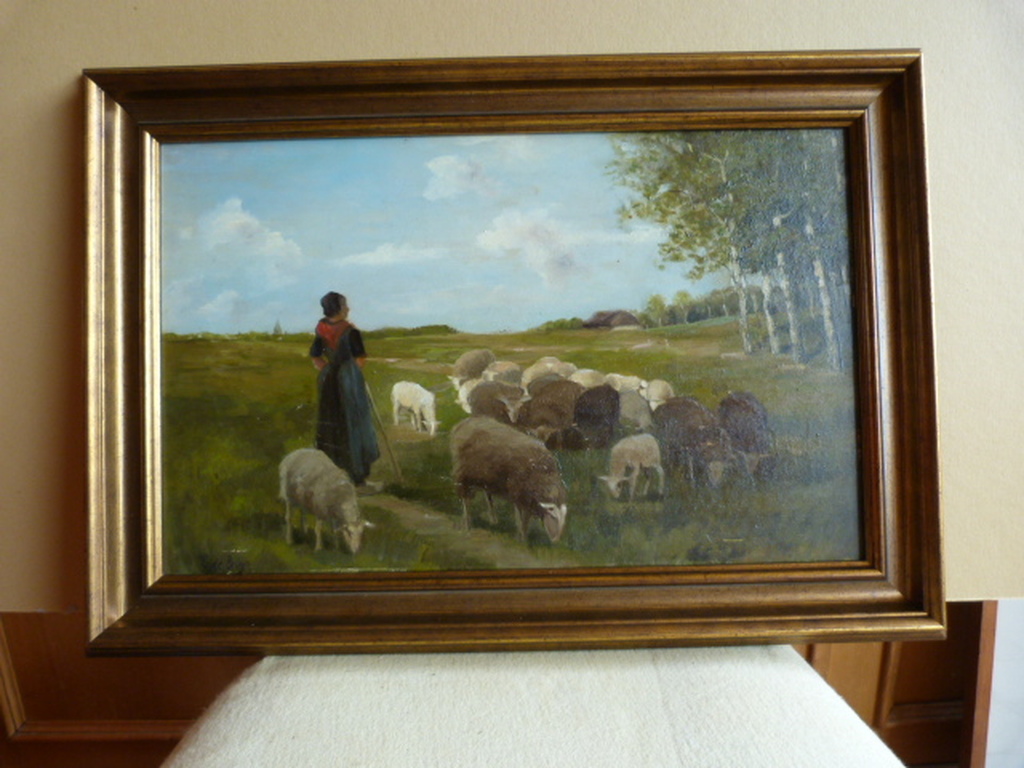 Cornelis de Bruin ( 1870 - 1940 ) - olieverf op board. kopen? Bied vanaf 40!