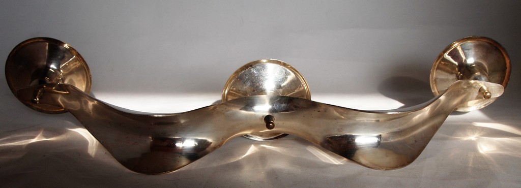 Verzilverde vintage design kandelaar kopen? Bied vanaf 10!