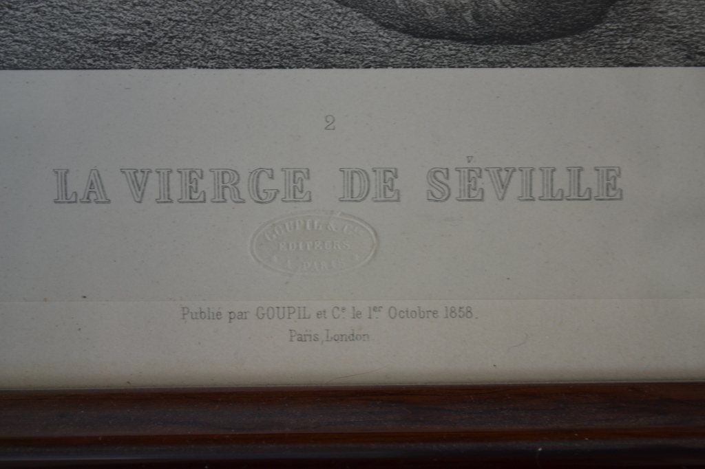 Goupil et Ce (1858) - Lithografie - De Madonna van Sevilla (naar Murillo) kopen? Bied vanaf 1!