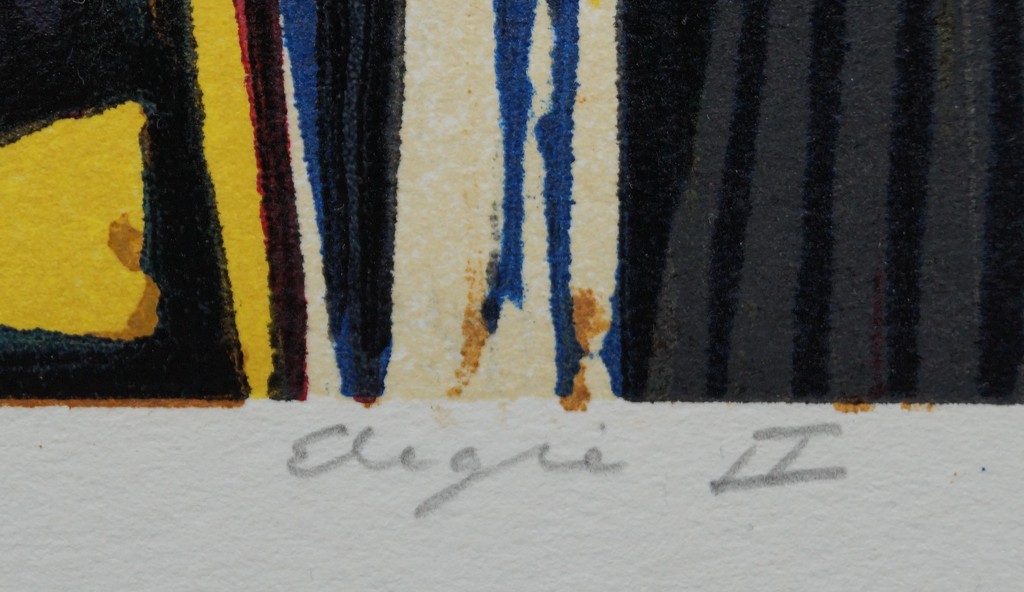 Marja de Raadt - gesigneerde linosnede - Elegie II kopen? Bied vanaf 30!