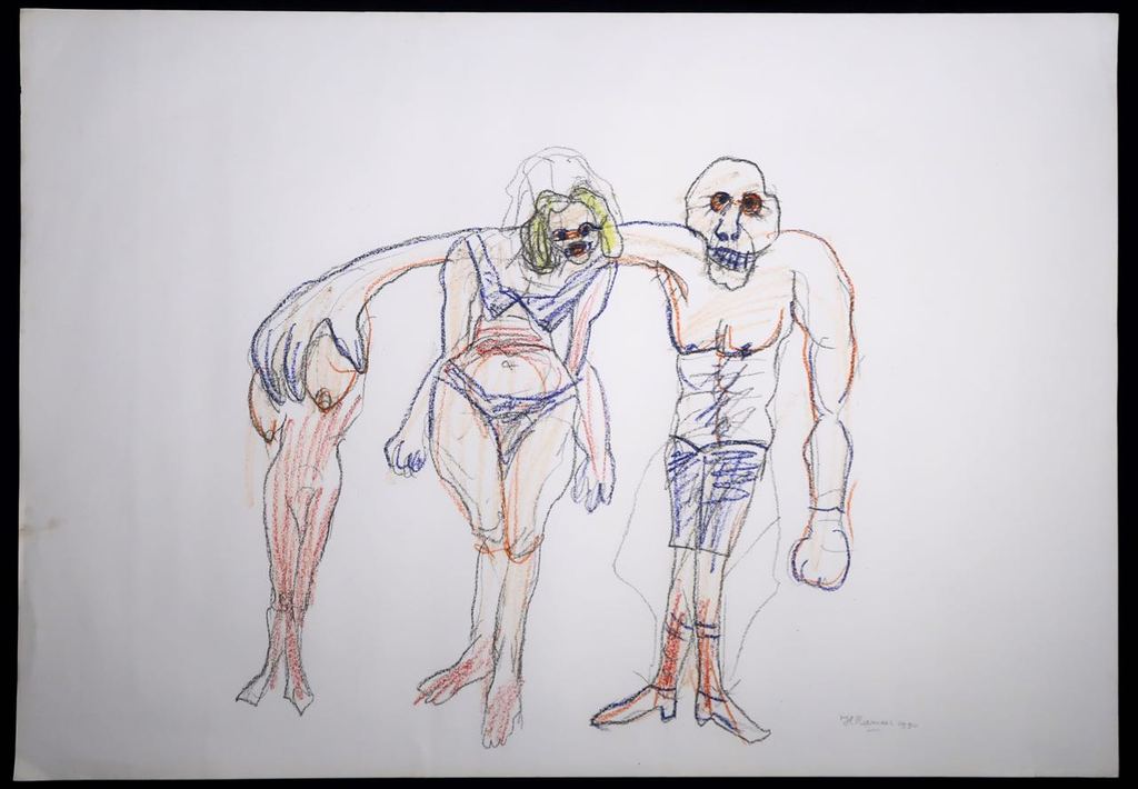 Hanny Ramaer: Krijttekening, Zonder titel kopen? Bied vanaf 20!