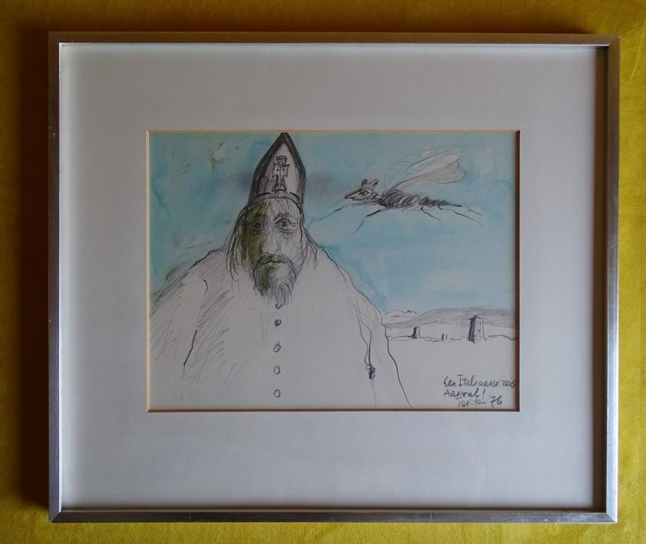 Alain Teister (1932-1979), potlood en aquarel, Italiaanse reis Aanval! kopen? Bied vanaf 55!