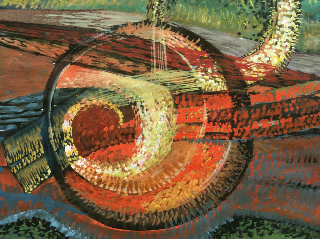 Irene Joffroy - abstract - gouache kopen? Bied vanaf 50!