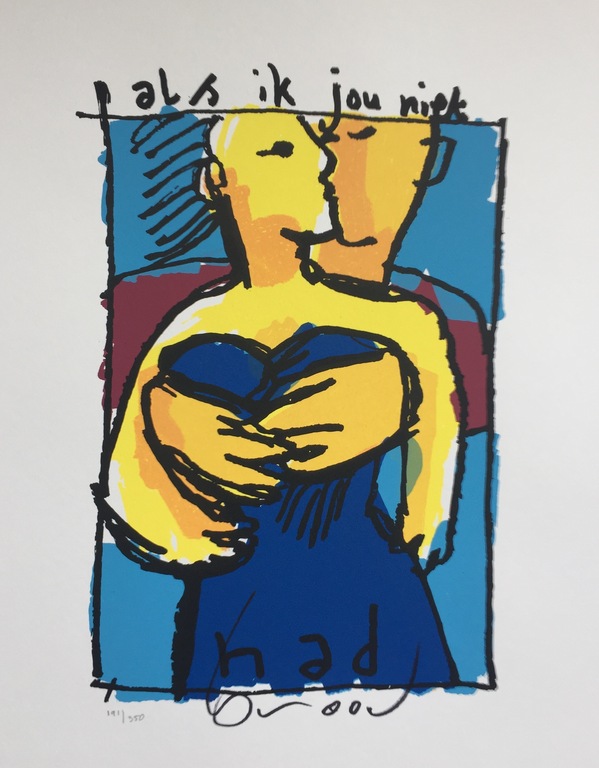 Herman Brood - Originele Kleurenzeefdruk: Als ik jou niet had verkocht voor € 160!