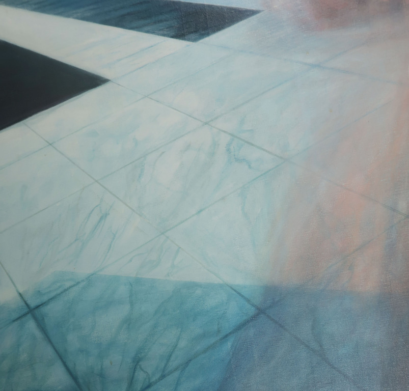 Onbekende kunstenaar: Olieverf op doek, Vrouw bij het.. - Ingelijst (Zeer Groot) kopen? Bied vanaf 50!