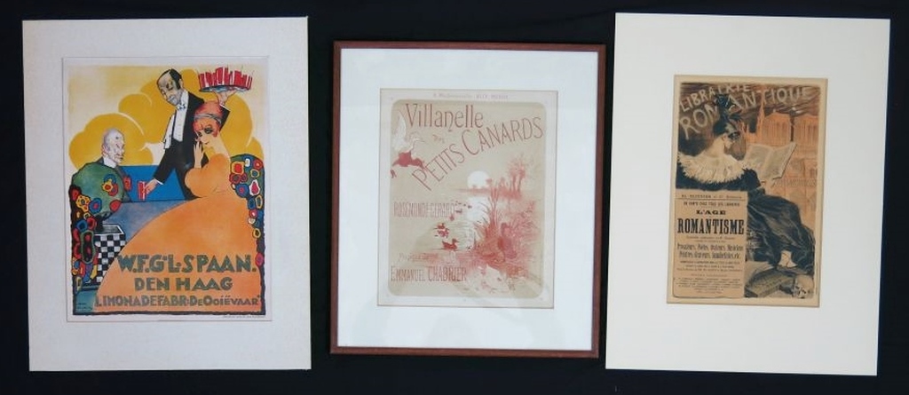Lot met o.a. litho naar Eugene Grasset: Librairie Romantique kopen? Bied vanaf 1!