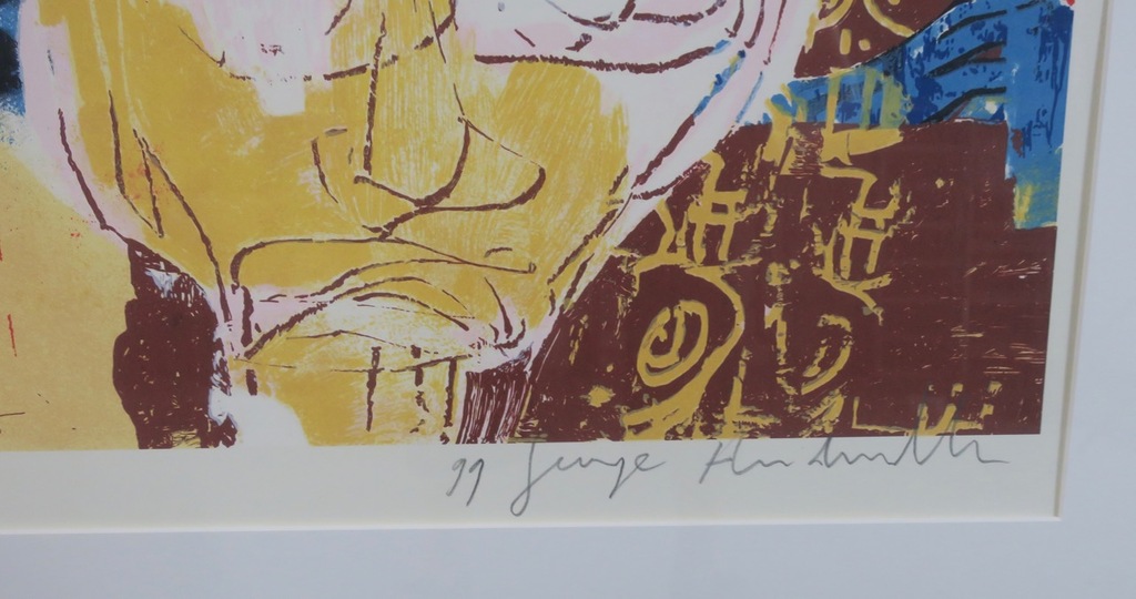 George Heidweiller: Zeefdruk, Eat - Ingelijst kopen? Bied vanaf 60!