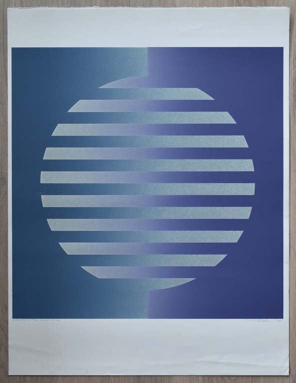 Dirk Huizer # ZONWERING # litho, nm+++, 1988, gesigneerd/genumemrd kopen? Bied vanaf 35!