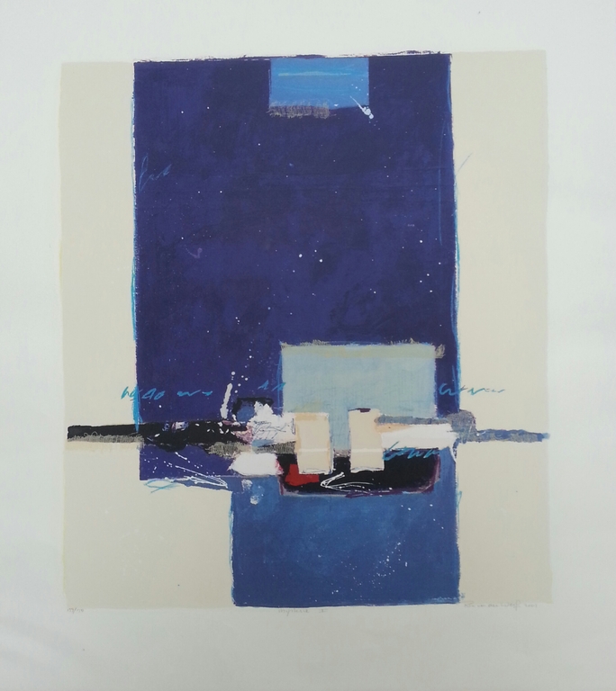 Ron van der werf, zeefdruk met zwelinkt, Mysterie I verkocht voor € 50!