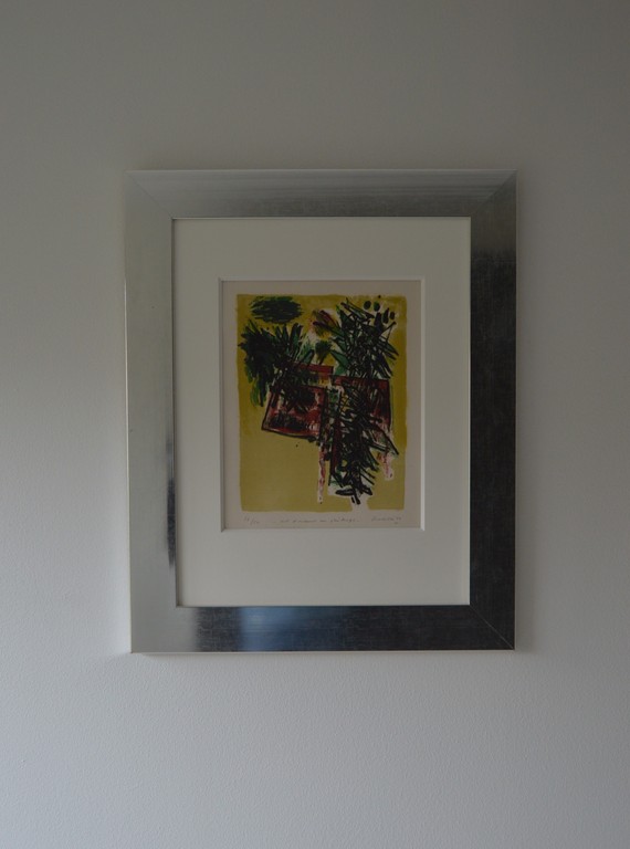 Corneille: Kleurenlitho, Vol d'oiseaux au printemps - 1960 - ingelijst kopen? Bied vanaf 345!